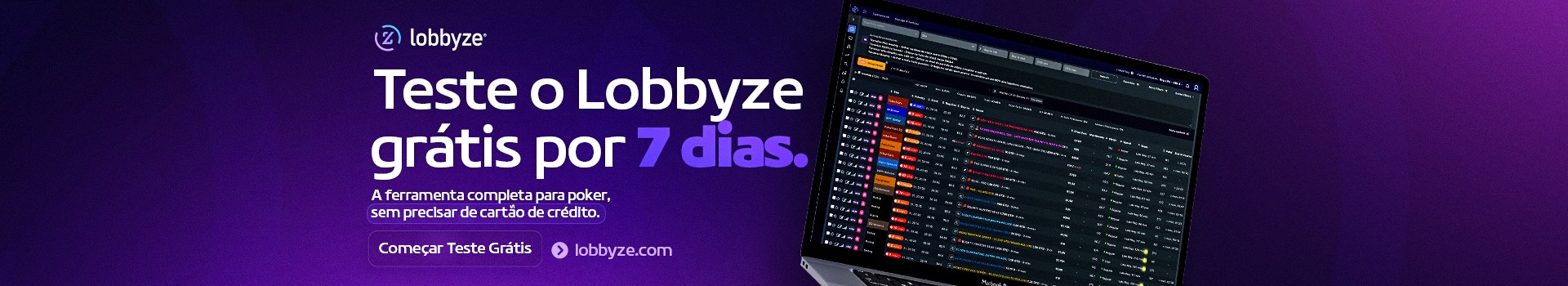 Banner teste grátis lobbyze com uma tela de notebook